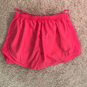 Hot pink nike shorts